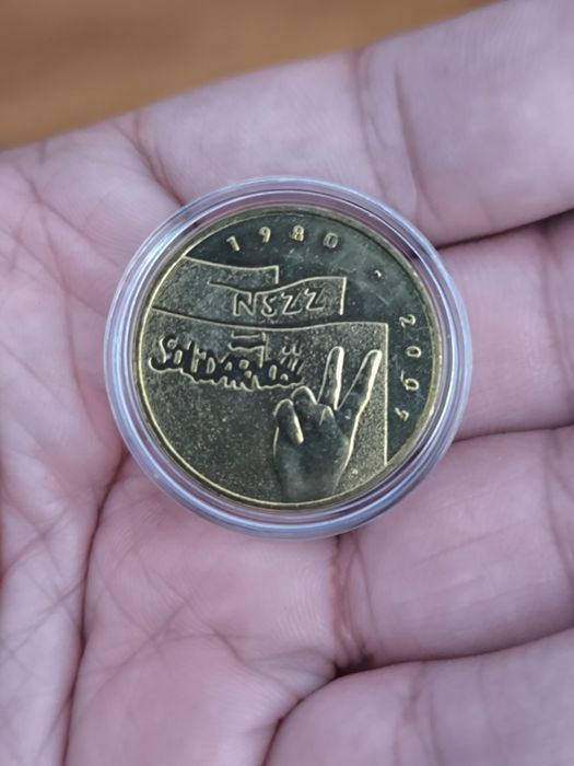 Moeda Comemorativa 2 zlotys – Solidarność (Solidariedade) Polónia