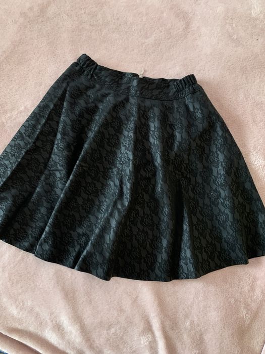 Шкілтна юбка з еко шкіри