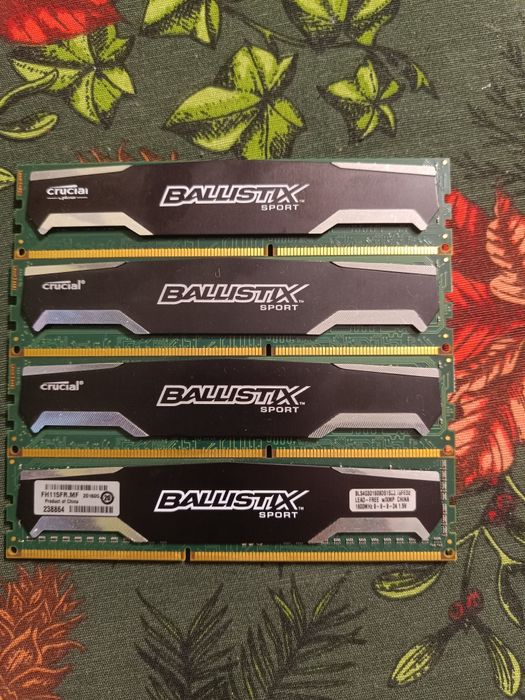 Crucial by Micron Ballistix Sport DDR3 4x4GB  1600Mhz