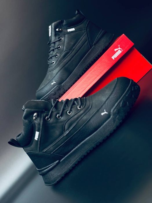 Кожаные зимние кроссовки пума ботинки Puma Gore - Tex не кросівки пума