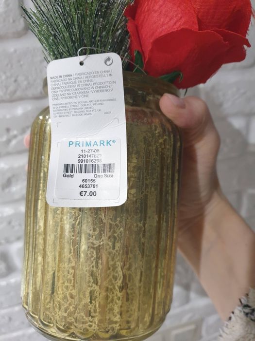 Новорічний декор будинок Санти ваза