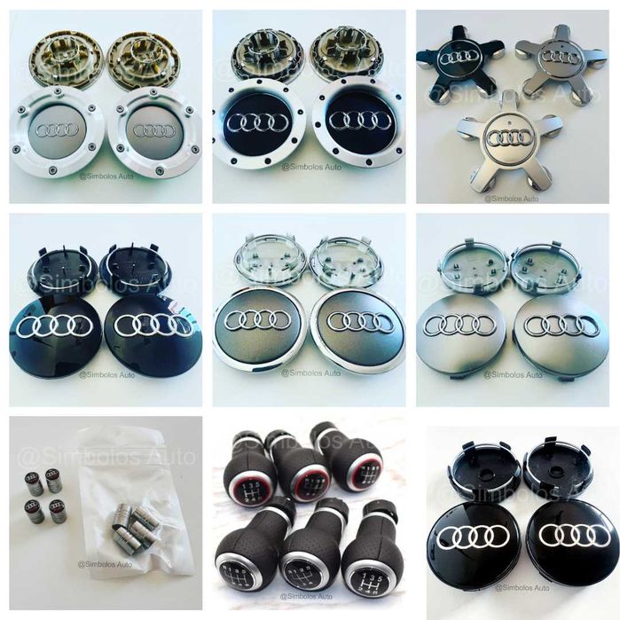Centros Jantes Acessórios Audi A1 A2 A3 A4 A5 A6 A7 A8 TT Q3 Q7