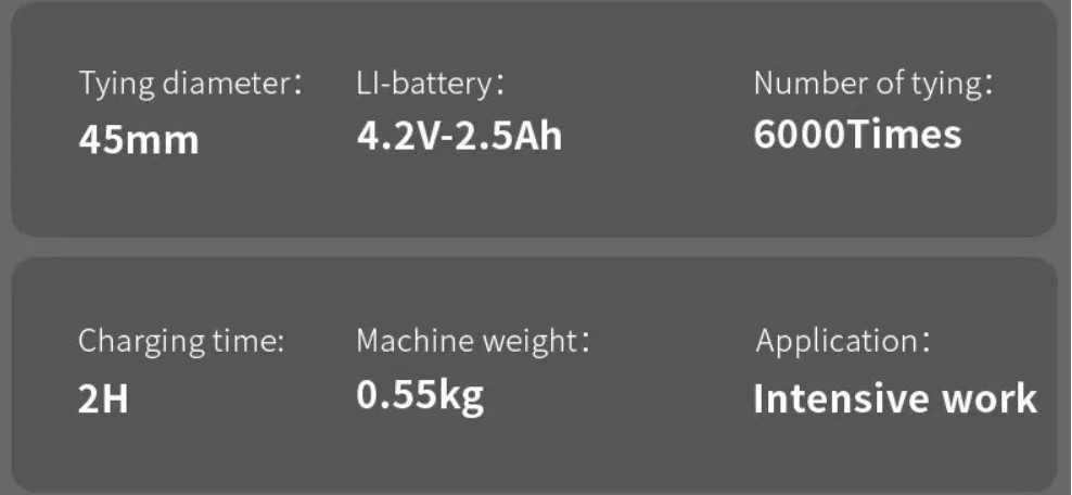 Atadora elétrica plantas e arvores