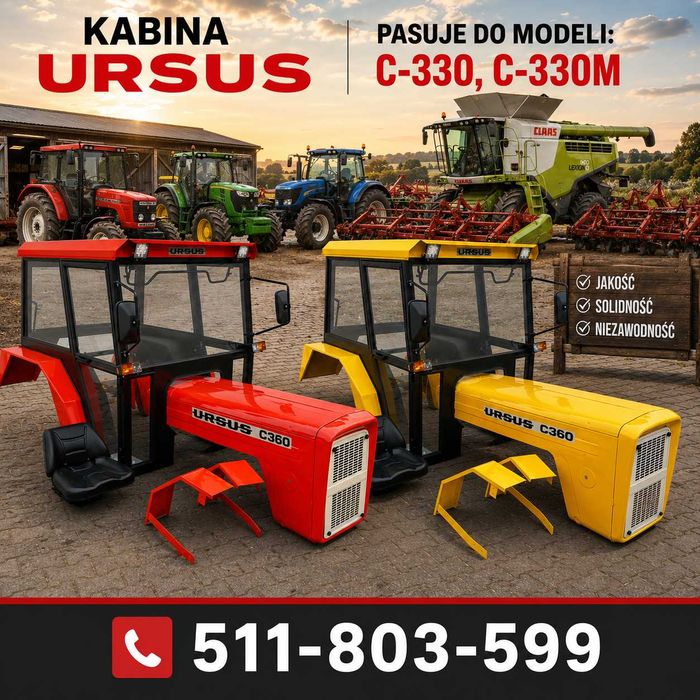 Kabina  Bizon zo56 c360 c330 Mf235 Mf255 MTZ t25 OKAZJA