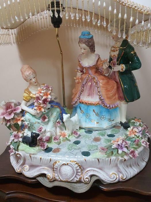 OGROMNA Lampa Porcelanowa