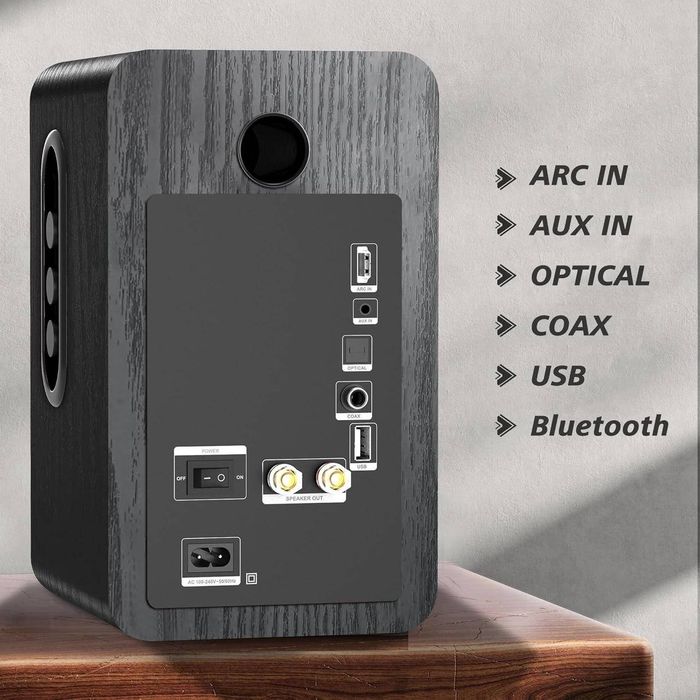 Колонки LONPOO LP-42X з Bluetooth 100 Вт, Hi-Fi звук, USB/HDMI ARC