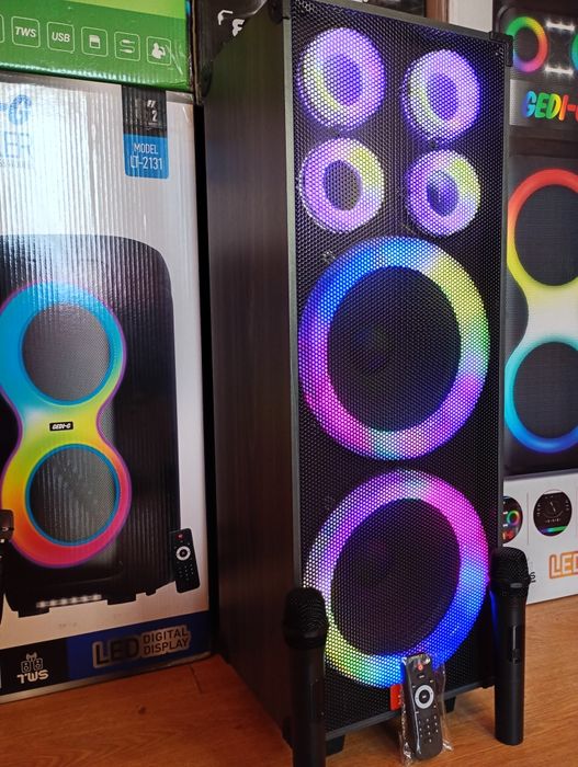 Караоке акустика SinG-90(Bluetooth,SD,USB,FM,ДУ)2микрофона