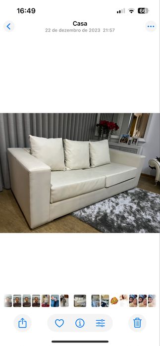 Sofa branco/perola como novo