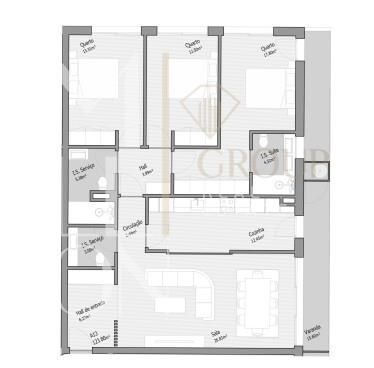Apartamento T1 na Trofa