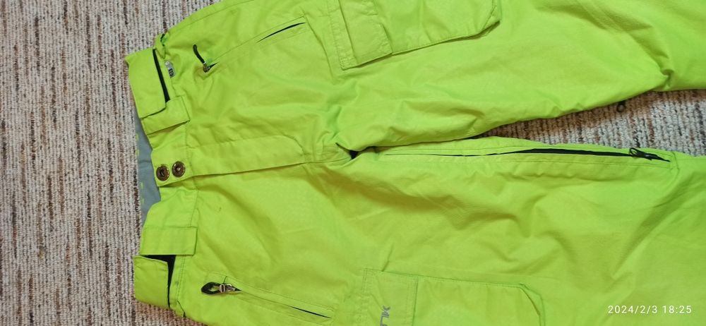 Spodnie zimowe 116 neonowe