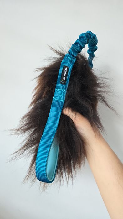 Zabawka dla psa z futerkiem z owcy naturalnej brązowy