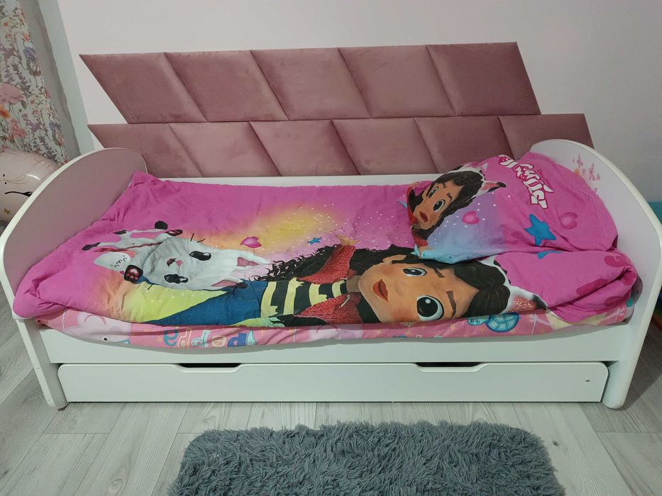 Piękne łóżeczko dla dziewczynki 160x80