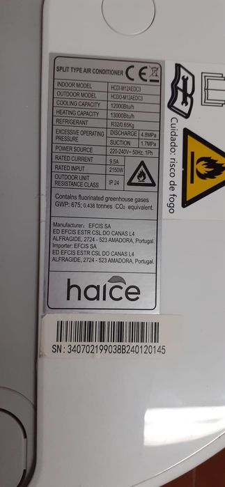 Ar Condicionado Haice NOVO