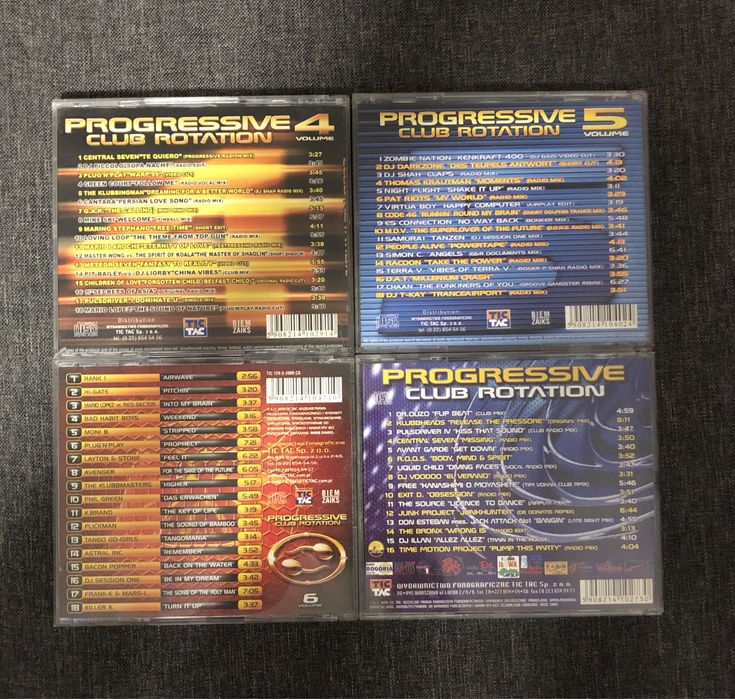 Progressive Club Rotation Volume 3, 4, 5, 6 - CD