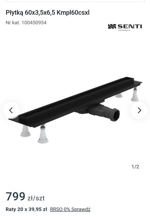 Odplyw liniowy senti 60cm