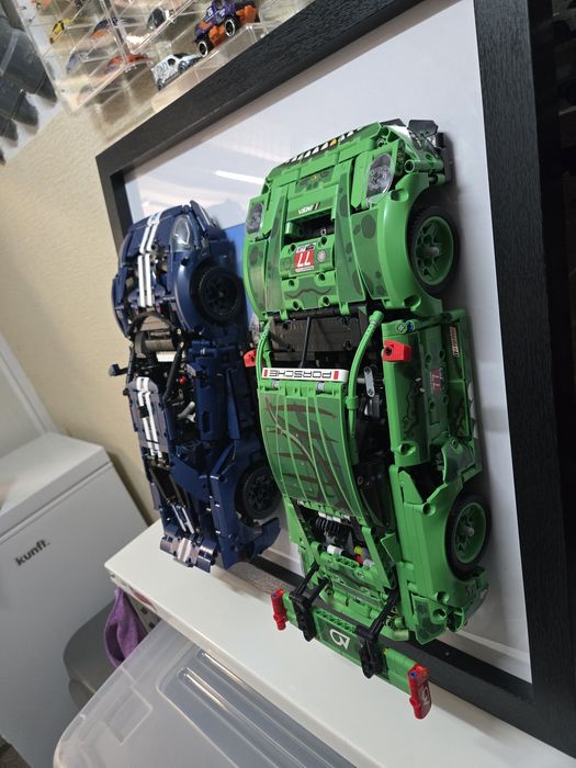 Quadro decorativo porsche e ford technic