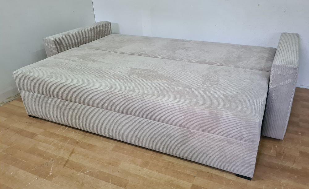 Nowa sofa sprężyny automat sztruks welur plusz kanapa wersalka tapczan