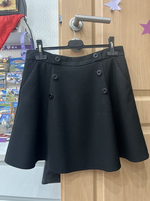 Czarna spódnica mini Promod elegancki styl retro rozm. S