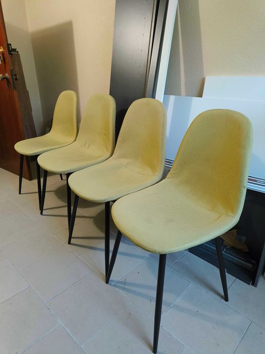 4 Cadeiras Area Store Mostarda