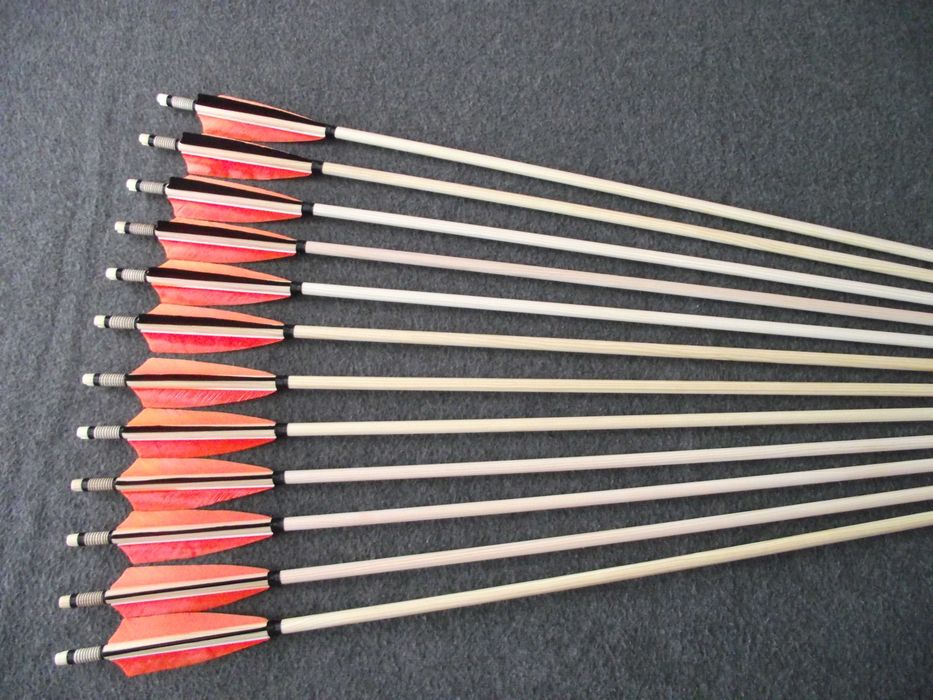 45-50 sosna 32" nr s031 Komplet strzał do łuku strzała drewniana
