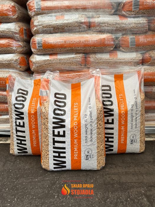 Pellet Premium White Wood En Plus A1 Super Jakość