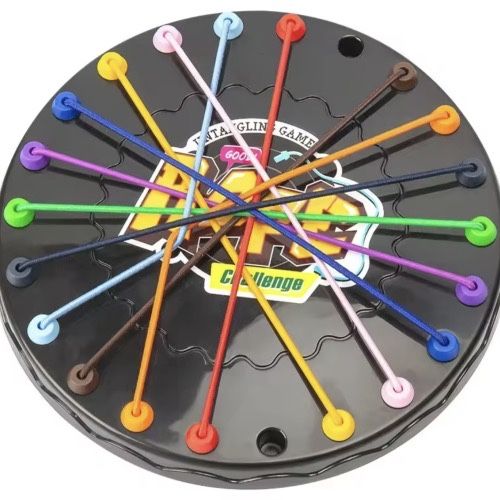 Нейротренажер, гра-головоломка Розплутай шнурки (мотузки) в коробці