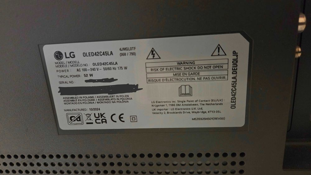 Televisor LG OLED C4 42"