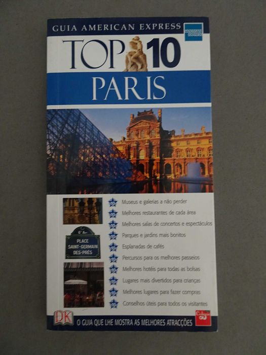 Livro Guia de viagem turístico American Express Top 10 - Paris