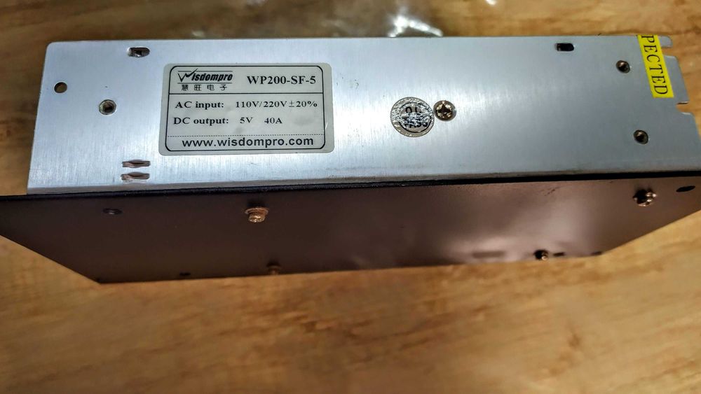 6 штук Блок живлення WP200-SF5, 5V, 40A, 110V/220V+-20% (Wisdompro)