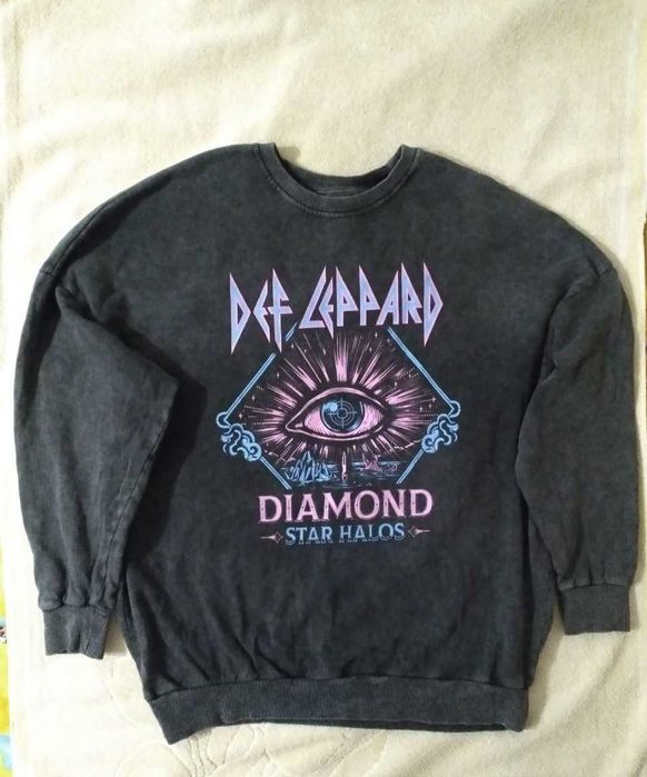 худи кофта оверсайз  с принтом ретро рок унисекс