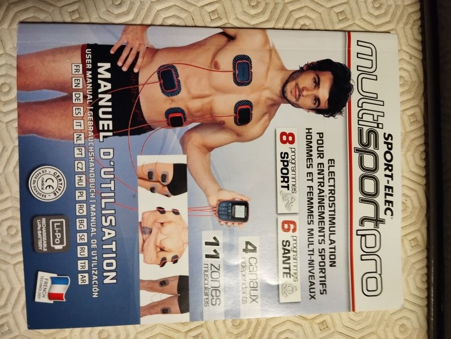 Aparelho de electroestimulação muscular