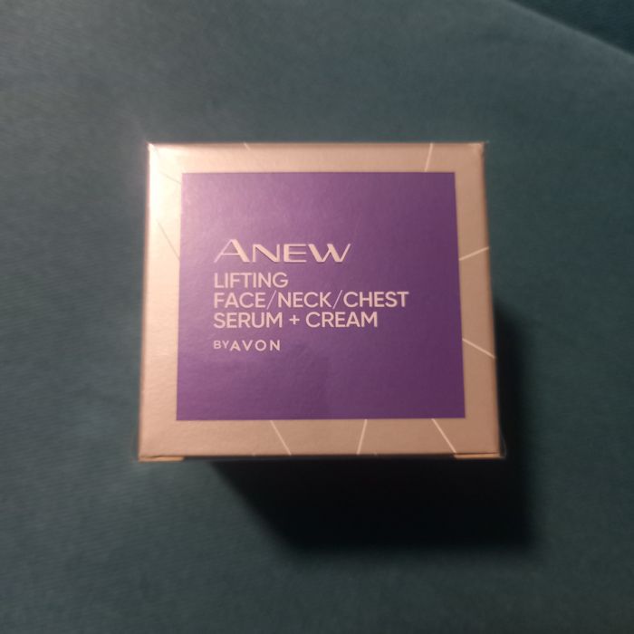 Avon Anew Lifting krem serum prasowane do twarzy , szyi i dekoltu