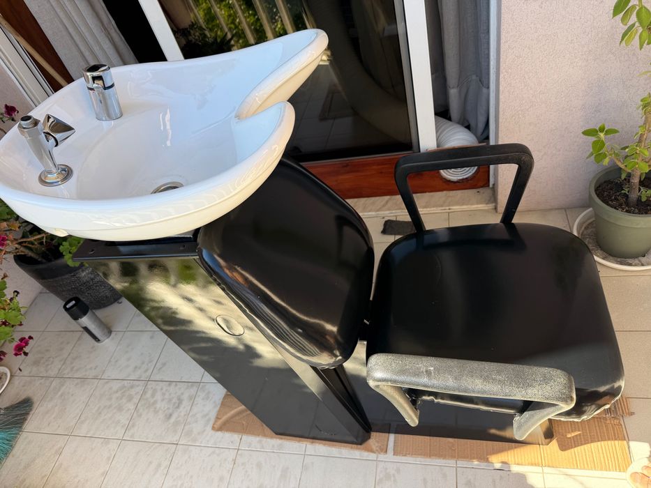 Rampa salão cabeleireira e cadeira hidráulica