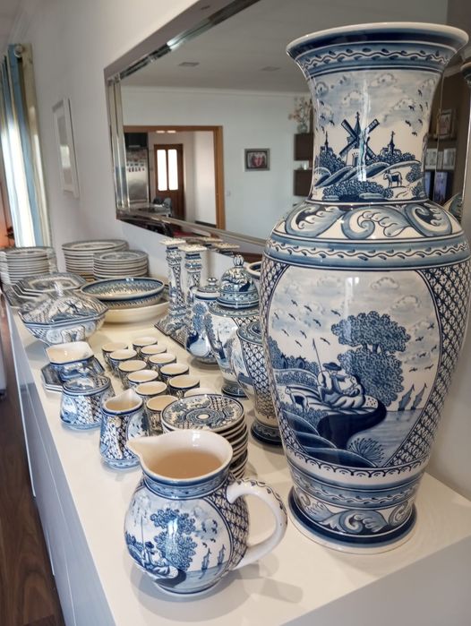 Serviço loiça pintado á mão