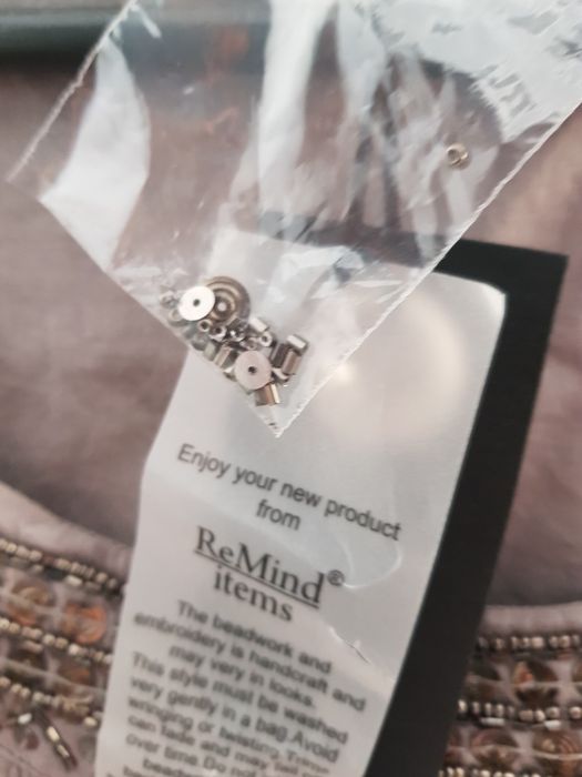 Srebrno szara sukienka bombka rozm M. Nowa.