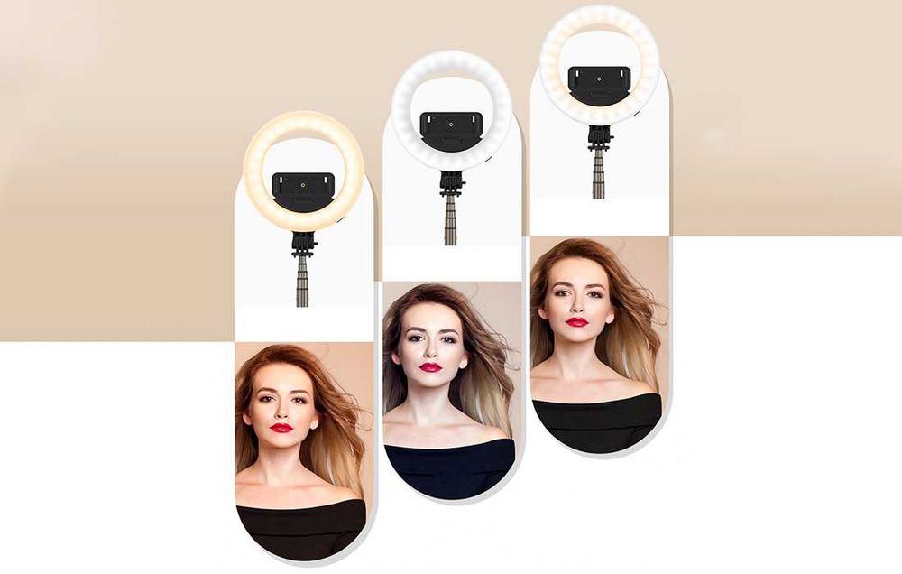 BlitzWolf Selfie Stick Pro 3 em 1 com Anel LED BW-BS8-PRO (NOVO)