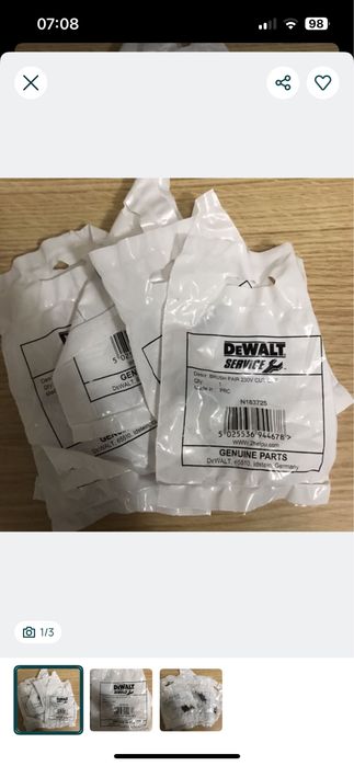 6 x Pairs of Dewalt Brushes N183725 - New