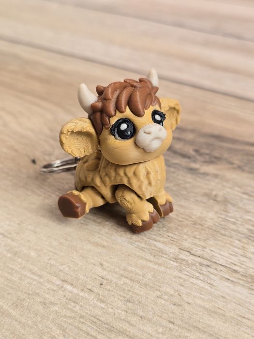 Breloczek 3D Szkocka Krówka - Brelok Druk3d fidget Keychain mixGadzet