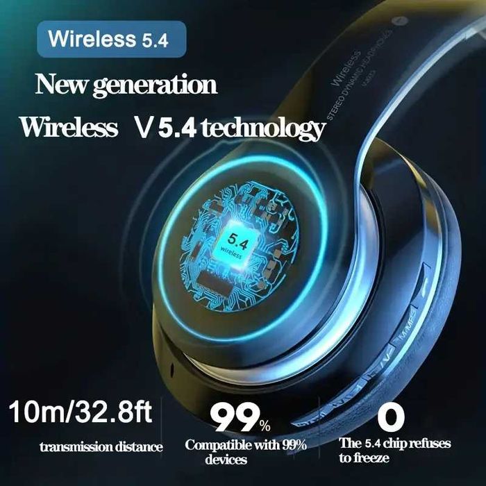 наушники беспроводные новые черные