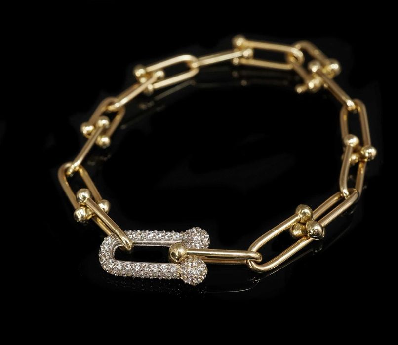 Złoto 585 - Złota bransoletka damska