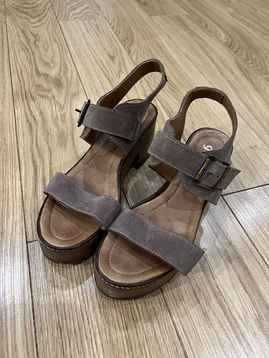 Sandalias ginova n38 beje