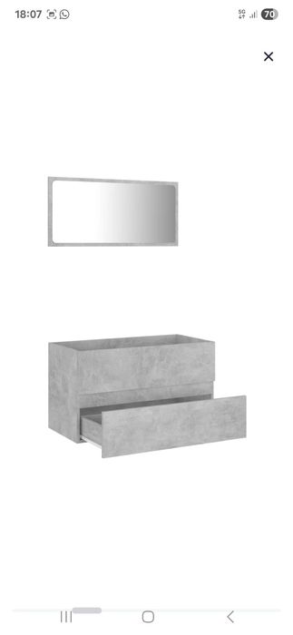 Movel WC 80 + Espelho novo