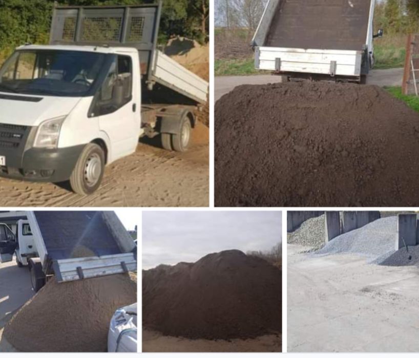 TRANSPORT WYWROTKĄ Piasek,Żwir,Ziemia, Beton  Żukowo  + 30 km