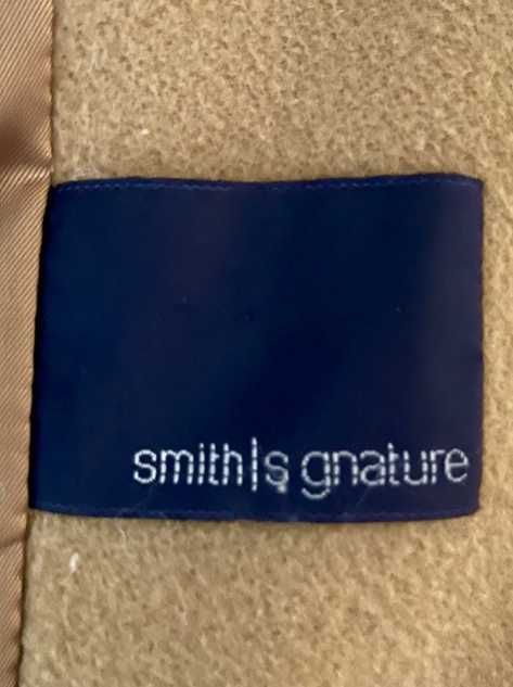 Smith Signature camelowy, bardzo długi płaszcz dla wysokich,prochowiec