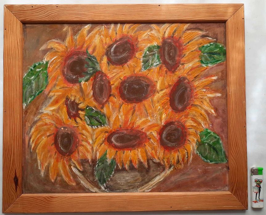 Brygida Mielcarek SŁONECZNIKI Obraz akryl