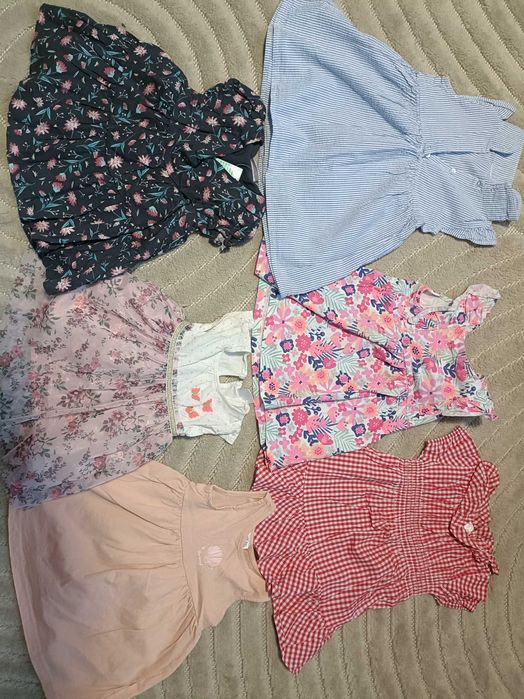 Ubranka letnie hm 74 dziewczynka