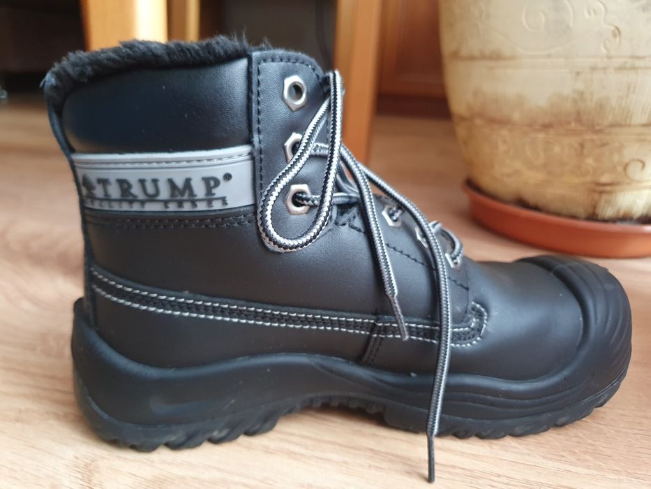 Buty trapery ocieplane z futerkiem obuwie ochronne