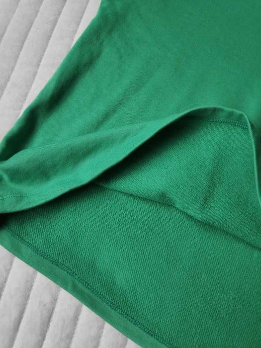 Zielona bluza kołnierzyk bawełna zieleń