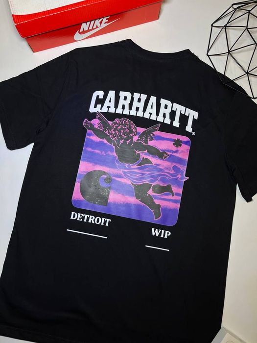 Футболка CARHARTT/чорна/футболки/ Кархарт/КАРХАРТ/Ангел /WIP/ВІП/ВІП/ унісекс/ Angel WIP.