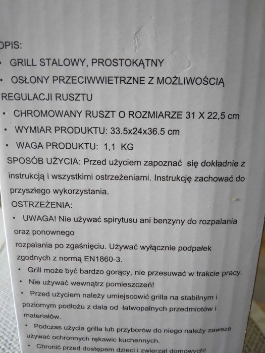 Sprzedam grill ogrodowy
